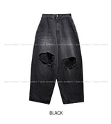 Lecle Funky Damage Balloon Denim Pants