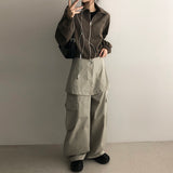 LANE Two-Way Suede Collar Jacket