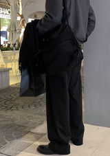 Ever Soft Wool Side Banding Wide Slacks