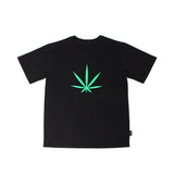 M17102 M. Tシャツ. ビッグウィード ブラック