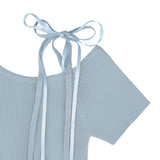 BALLET ONE SHOULDER HALF KNIT (3 COLORS)