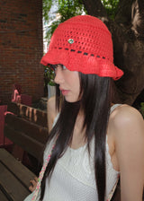 Coma Ruffle Beanie - Red