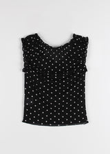 SHIRRING DOT 2-WAY TOP