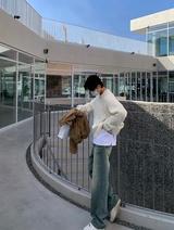 Glife Semi Overfit Round Knit