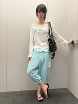 Teenager Capri Jogger Number Patch Jogger Pants 3color