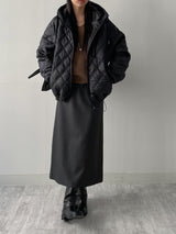 D-ring Stripe H-Line Long Skirt