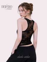 Back-Point Racer Asymmetrical Sleeveless Top