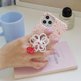 [MADE]Pearl Flower Bead Keyring&Tok