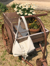 Ruffle envelope bag_ivory