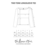 オータム ツートーン ロングスリーブ Tシャツ