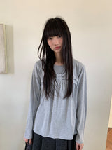 ヒットフォースリボンラウンド長袖Tシャツ