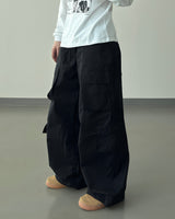 Utility Patch Wide Cargo Pants