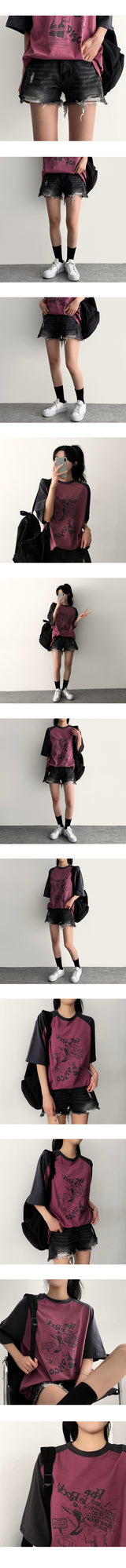 Rudy Damage Cutting Denim Shorts