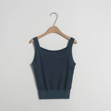 (Z-T-6511)BASIC SQUARE SLEEVELESS KNIT
