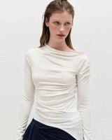Sheer Layering Pants _ NAVY