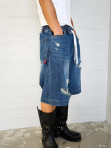 VENTIQUEダメージバミューダデニムパンツ 2color