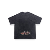 "NEW YOUTH CITY" PRINTED S/S WASHED T-SHIRT