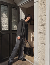Proi Denim Tweed Round Jacket