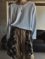 ヌーク ベーシック Uネック ロングスリーブ ティーシャツ