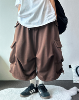 STRING 🤎 BALLOON PARACHUTE ツータックバミューダ 🤎🤍🩶🖤4COLOR