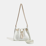 Premium Crocodile Pattern Chain Square Bag - Luxurious Crocodile Pattern Bag