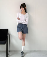 [SET] SLIM FIT LOGO CARDIGAN SLEEVELESS [4color]