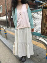 Tiered Long Skirt