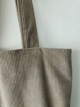 コーデュロイシンプルラインバッグ (khaki gray)