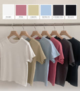 ND Basic Rib Crop Short Sleeve T-shirt (6color)
