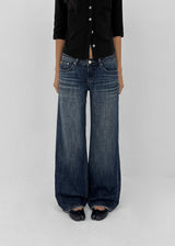 [MADE] Burnt Low-Waisted Wide Denim Pants