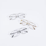 Knouun Square titanium glasses CODE. 102. G Black N Gray