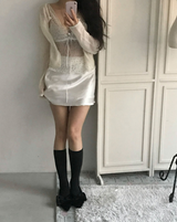 クリミットフォーマルシンボルラウンドニットカーディガン