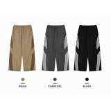 [SET] US Vintage Ringer Short-Sleeve T-Shirt + Valen Cut-Line Track Nylon Pants