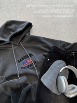  Urban San Diego Embroidery Pigment Overfit Hoodie