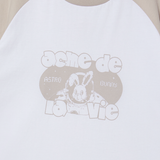 25SS スペースラビットラグランクロップ半袖Tシャツ エッセンシャルベージュ