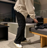 Wibird winter spandex brushed banding cargo pocket wide underwear