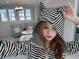 Cat hood zip-up