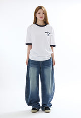 リンガーTシャツ ホワイト