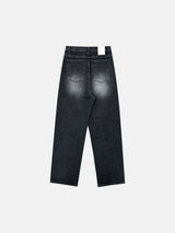 ベスブラックワイドデニムパンツ