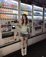 ストライプカップトップ