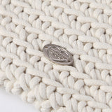 COTTON KNITTING BAG (Cream)