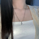All surgical steel sea conch shell necklace