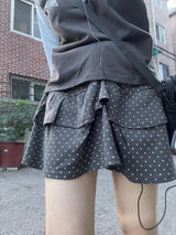 リコガーリッシュドットカンカンシャーリングスカート