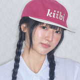 logo two tone cap red & ivory