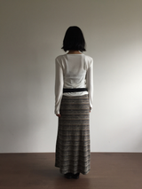 Venti knit long skirt (2color)
