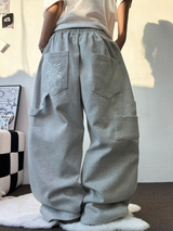 サニーサイドアップ☀カーペンターツーピンタックパラシュートバルーンスウェットパンツ 🖤🤍🩶3カラー