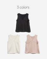 Satin sleeveless blouse