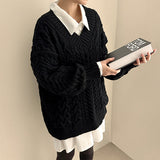 Raon Balloon Twisted V-Knit