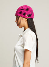 Crochet Net Beanie (pink)