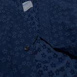 flower robe cardigan_blue